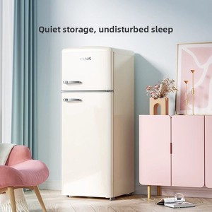 Refrigerador con Congelador de Doble Puerta YouNuo BCD-210R, Estilo Retro Americano, 210L, Descongelación Automática, para Hogar o Dormitorio, Pequeño, EUNA/Y - Product Image 5