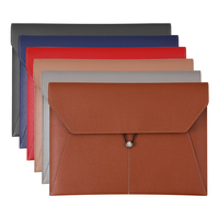 Portafolio Ejecutivo Wenshun Premium A4, Impermeable, de Cuero PU, con Logotipo Personalizado, Organizador de Documentos, Carpeta de Cuero para Oficina
