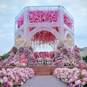 SMOOTH High Quality Top Pentagonal Mandap Mohammedan Style Wedding <b>Pavilion</b> Made of Durable Metallic Material - Product Image 6