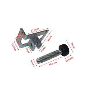 60/100mm Metal Leveling Feet for Tables Screw-on Furniture Adjustable Cabinet Corner Bracket <b>Plastic</b> Floor Protection Hardware - Product Image 5