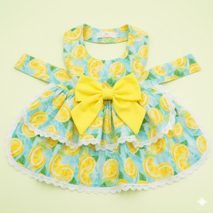 Vestido de Lujo Rosa Clásico de Verano Ligero para Perro, Estilo Princesa, con Volantes Multicapa y Gran Lazo Trasero, Regalo para Perro - Product Image 4