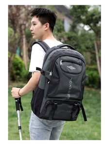 Jdx Feng Hiking Backpack 20-37L Waterproof Zipper Closure Unisex Outdoor Use Lightweight Canvas Material - Product Image 5