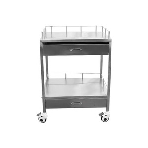 Stainless Steel Instrument Trolley 650x600x450mm Medical Hospital <b>Cart</b> With Drawers And Wheels For Surgical Nursing Use - Product Image 1