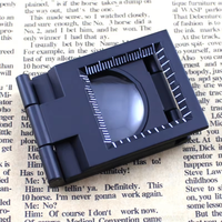 10X Magnifying Optical Magnifying Glass Zinc Alloy Optical Metal Desk Foldable Glass Lens