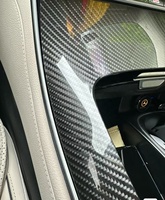 Vinilo Adhesivo para Automóviles, Simulación de Fibra de Carbono, para Carrocería, Interior, Alerón, Capó, Espejo Retrovisor, Película de Modificación Antiarañazos
