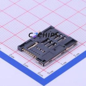 XKSIM-115 SIM Card Connector SMD Connector Self-Return Type Micro SIM Card Card Holder With Card Detection - Product Image 2