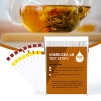 Bandelettes de test de pH pour Kombucha, plage de 0 à 6 pH, pour la surveillance de la fermentation du Kombucha, kit de test de thé fermenté fait maison, OEM