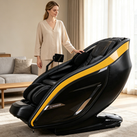 Fauteuil de massage corporel complet Zhouqi Deluxe 4D avec rouleaux pour les pieds et commande vocale IA pour un bien-être ultime Pro