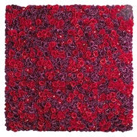 Mur de fleurs artificielles pour décoration intérieure, fond photo, texture rose, ensemble de mariage, motif perforé, pour la remise des diplômes et la fête des mères
