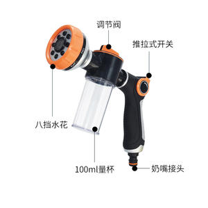 Pulverizador de jardín de 100 ml con patrones de pulverización variables y vaso medidor para riego y limpieza - Product Image 1