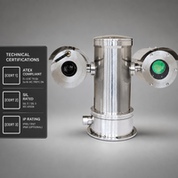 Détecteur laser industriel PTZ HIREP pour la télémétrie du méthane, système de surveillance à distance des fuites de gaz TDLAS, vente en gros OEM
