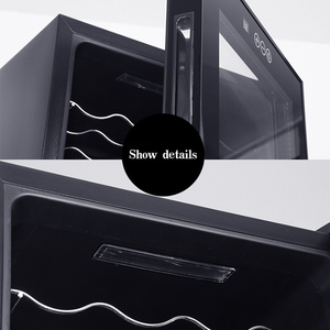 Armoire à vin de réfrigérateur de refroidisseur de vin de haute qualité 78L pour 32 bouteilles avec thermostat numérique et lumière LED bleue - Product Image 3