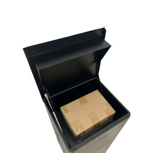 कारखाने कस्टम आउटडोर गार्डन स्थायी स्थापित गैल्वेनाइज्ड स्टील पार्सल ड्रॉप सुरक्षित वितरण बॉक्स पोस्ट लेटर मुक्त स्थायी मेलबॉक्स - Product Image 4