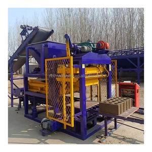 מכונות לבני בניין QT4-25 מכונת ייצור בלוקים חלולים מבטון קו ייצור קל לתפעול מכונות עיצוב - Product Image 3