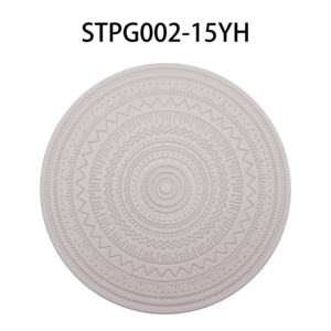 Wholesale 2025 High Grade Classic Style Round <b>Leather</b> Table Mat PVC Kitchen Wedding Mat PU <b>Placemat</b> - Product Image 3