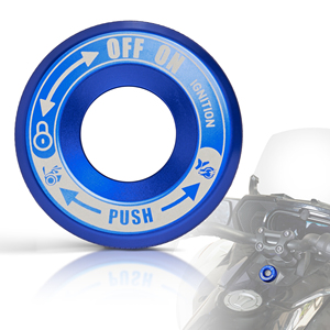 Cubierta Protectora <span class=keywords><strong>de</strong></span> Aluminio Azul para el Interruptor <span class=keywords><strong>de</strong></span> Encendido, para Can-Am Spyder <span class=keywords><strong>Serie</strong></span> F3, Accesorios para Motocicleta - Product Image 1