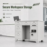 Bureau de sécurité en acier robuste pour le stockage d'espèces, de documents de bureau, pour les banques, le commerce de détail et la finance