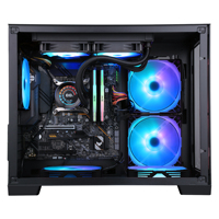 SAMA de doble cara de vidrio templado micro ATX caja de la computadora soporte 240 enfriador de líquido mini ITX caja OEM ODM caja de la PC