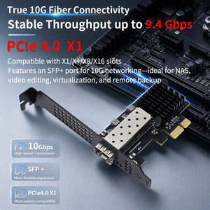 Realtek การ์ดเครือข่ายแบบมีสาย RTL8127 PCIe 4.0 X1สำหรับ10GbE SFP + ไฟเบอร์การ์ดเครือข่ายแบบใช้สายภายในมีกำลังไฟต่ำมาก1.79วัตต์สำหรับ Rtl8127ตั้งโต๊ะ - Product Image 6