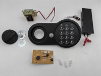 Serrure électronique noire mate SY-110 avec clavier numérique et solénoïde pour coffre-fort, armoire, tiroir et meuble