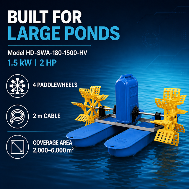 180V 2.2KW Solar air Pump for Large Pond Waterwheel Aerator Pond Aerator