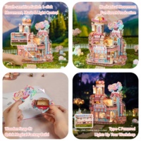 Tonecheer Vente en gros Modèle de puzzle 3D en bois Atelier de confiserie, modèle DIY à assembler avec transmission par engrenages, alimentation USB, musique et lumières
