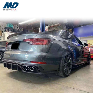 Difusor trasero de fibra de carbono seco estilo Modycar para 2019-2020 Audi <span class=keywords><strong>A4</strong></span> S4 <span class=keywords><strong>B10</strong></span> - Product Image 1