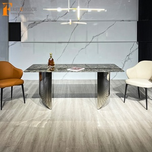 Pietra naturale sala da pranzo set mobili mobili tavolo piccolo marmo tavolo da pranzo 4 sedie - Product Image 1