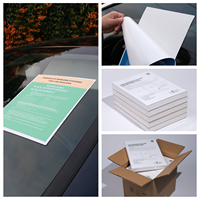 Papier autocollant vinyle A3/A4 imprimable jet d'encre, mat ou brillant, imperméable, pour sublimation, prix usine, idéal pour vitres de voiture et autocollants laser