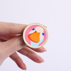 Broches de Esmalte con Diseño de Cara de Pato Kawaii, Lindos Broches de Animales de Dibujos Animados para Mochilas, Ropa, Solapa, Insignia, Venta al por Mayor - Product Image 4