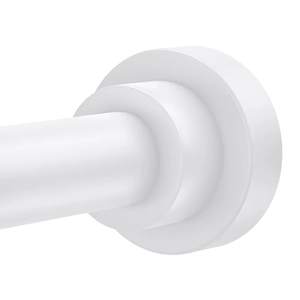 <span class=keywords><strong>Tringle</strong></span> de Douche Télescopique en Acier Inoxydable à Ventouse – <span class=keywords><strong>Tringle</strong></span> Noire Réglable <span class=keywords><strong>Sans</strong></span> Perçage avec Bord Jaune pour Salle de Bain - Product Image 4