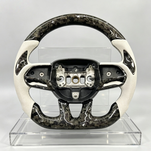 Volante Deportivo de Fibra de Carbono para <span class=keywords><strong>Dodge</strong></span> Charger SRT Durango HELLCAT, Venta Directa de Fábrica, Personalizable - Product Image 1