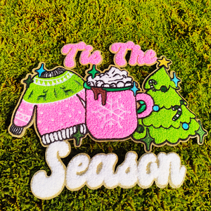 Toppe Ricamate con Paillettes Personalizzate con Logo Natalizio Ho Ho Ho Santa Holly Jolly Santa <span class=keywords><strong>Baby</strong></span> <span class=keywords><strong>Oh</strong></span> Snap Gingerbread per Abbigliamento - Product Image 6