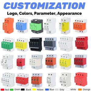 Dispositif de protection contre les surtensions triphasé AC LeiHao ODM/OEM T2 SPD Factory 385V 60kA-120kA 4P pour la protection contre la foudre - Product Image 4