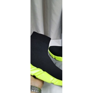 Chaussures en cuir noir de marque de luxe, à la mode, avec semelles épaisses et talons hauts, chaussures décontractées, chaussures de marche simples - Product Image 2