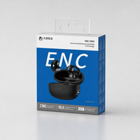 Boîte d'emballage pour casque OEM OWS avec impression et logo personnalisés, boîte de vente au détail avec languette de suspension, directement de l'usine