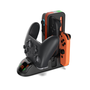 Phổ sạc cơ sở Gamepad Sạc <span class=keywords><strong>Dock</strong></span> cho <span class=keywords><strong>Nintendo</strong></span> chuyển đổi 2/<span class=keywords><strong>Switch</strong></span>/OLED/Pro Trò chơi điều khiển sạc đứng - Product Image 1