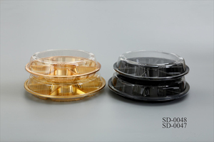 Contenants de stockage en plastique jetables en PET pour aliments, sushis, salades, bonbons, usage industriel, boîtes d'emballage pour pâtisserie - Product Image 3