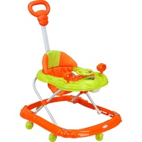 BABYLAND Walker bayi bingkai besi multifungsi, dengan mainan musik Bar dorong grosir tipe mobil tinggi dapat disesuaikan