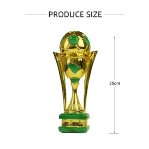 Trofeo di Calcio Saudita 2026 Placcato Oro Verde, Coppa del Campione per Lega e Club Sauditi, Premio Personalizzato per la <span class=keywords><strong>Champions</strong></span> <span class=keywords><strong>League</strong></span> AFC - Product Image 5
