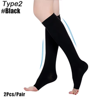 Médical 30/40 Mmhg Compression Chaussette Fermer Orteil DVT Genou Haute Cuisse Haute Chaussettes Anti Embolie DVT Bas Medias Antiembolicas