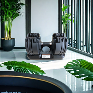 Bán Buôn Thiết Bị Tập Thể Dục Tập Thể Dục Sắt Quả Tạ Có Thể Điều Chỉnh 20Kg Barbell Đào Tạo Quả Tạ Với Cơ Sở - Product Image 5