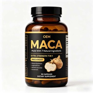 Capsules de Maca Noire Bio Triple Extrait de Vitamines à Force Maximale pour l'Amélioration des Seins et des Fesses, et l'Énergie Masculine - Product Image 1