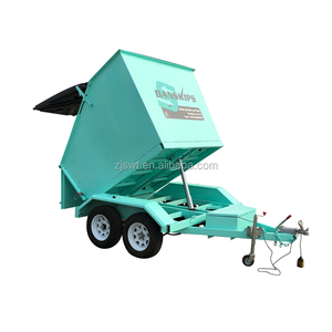 Hydraulic Tipper Bins Mobile Trash Tipper Trailer 4cbm