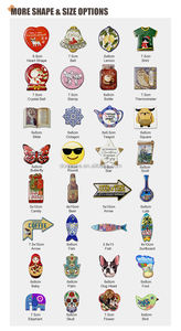 Cadeau poisson céramique aimant pour réfrigérateur personnalisé sublimation carrelage autocollants avec doux magnétique Home Decor vente en gros <span class=keywords><strong>pas</strong></span> <span class=keywords><strong>cher</strong></span> Souvenir - Product Image 4