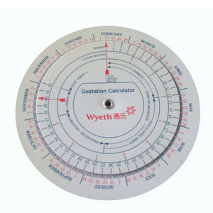 Alta calidad de plástico personalizado IMC médico embarazo <span class=keywords><strong>calculadora</strong></span> rueda Premium reglas para OB/GYN médicos y enfermeras - Product Image 4