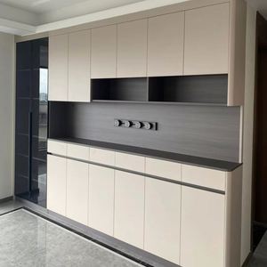 Vitrines en bois de style français avec portes en verre, armoire de rangement en verre pour salon chinois - Product Image 1