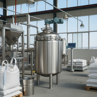 Cuve de mélange homogénéisante en acier inoxydable de 1000 L à économie d'énergie pour équipement de traitement alimentaire, cosmétique et chimique