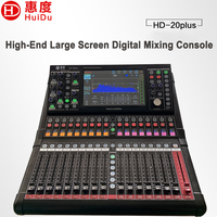 HD-Plus Series 12-Channel Digital Professional Audio Console Mixer 7inch Touch Screen Motorized Faders DJ Stage Metal EQ