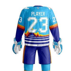 Nuevo Uniforme de Hockey sobre Hielo de Manga Corta con Logotipo Personalizado, MOQ Bajo, Diseño Más Popular en Oferta - Product Image 6